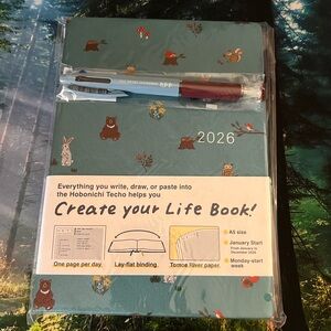 Hobonichi A5 HON 2026 Planner with Pen